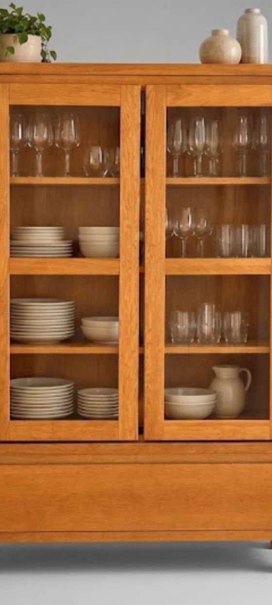 Solid wood display cabinet dresser, Brown (photo 5 of 6)