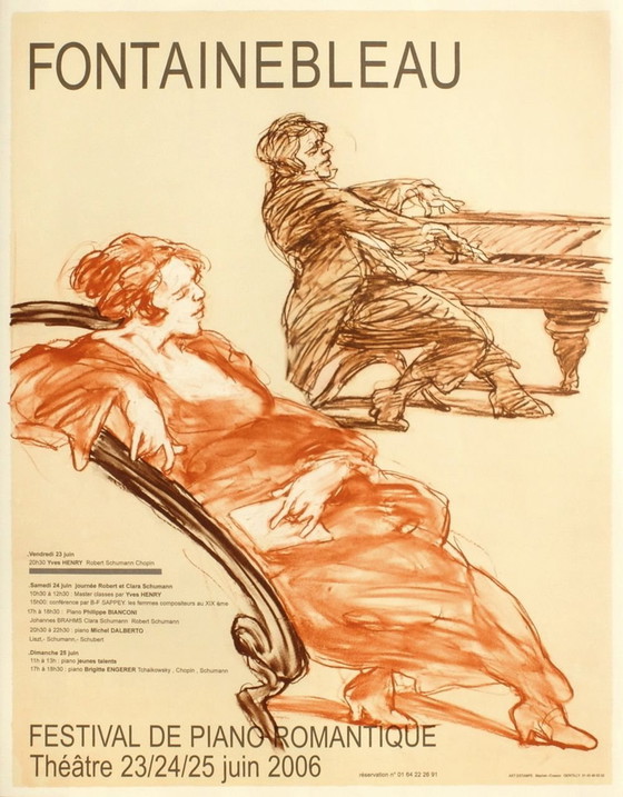 Image 1 of Claude WEISBUCH Expo 2006 - Affiche originale du Festival de Piano Romantique 2006