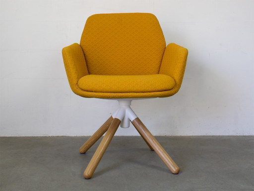 Haworth Poppy stoelen 4 stuks ontwerp Patricia Urquiola