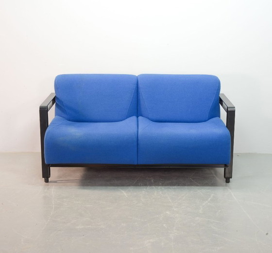 Image 1 of Holländisches Design Artifort Himmelblau 'Transformation' Zweisitziges Sofa Modell 952 von Hans de Wit, 1980er Jahre.