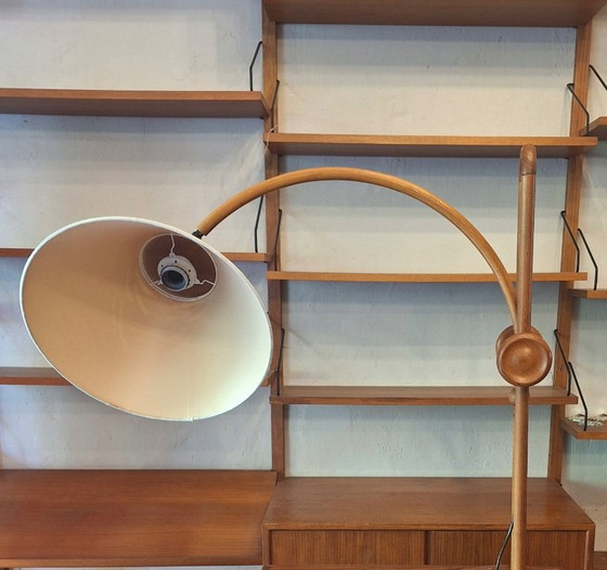 Image 1 of Lampe de table en teck multiréglable Domus, Danemark 1970