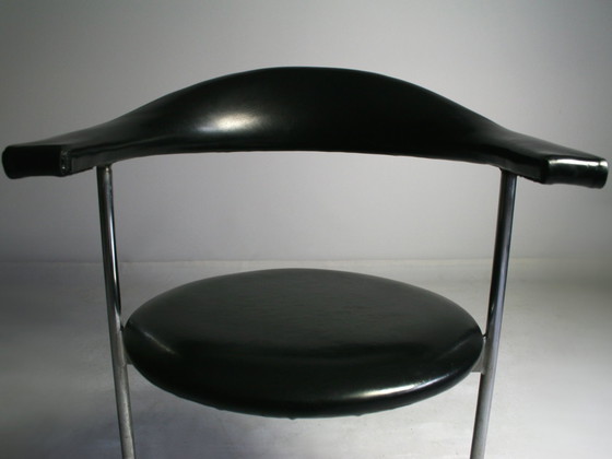 Image 1 of Bullhorn Chair RAR Hans Kaufeld 60th Kontor Chair Leather armchair