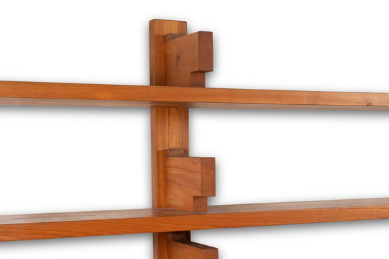 Image 1 of Pierre Chapo. Libreria in olmo modello "B17C". Anni '70.