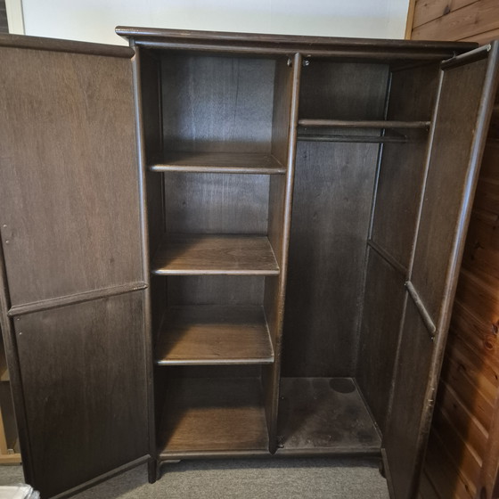 Image 1 of Armadio in rattan marrone scuro, dimensioni 180x112x66 cm.