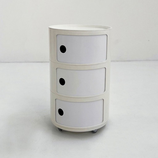 Large Round Componibili Storage Unit by Anna Castelli for Kartell, 1970s