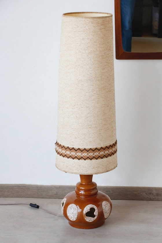 Image 1 of Vintage 1970s Ceramic Lamp - Retro Lighting