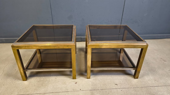 Image 1 of Pair of side tables by Jean Charles, 1970s 