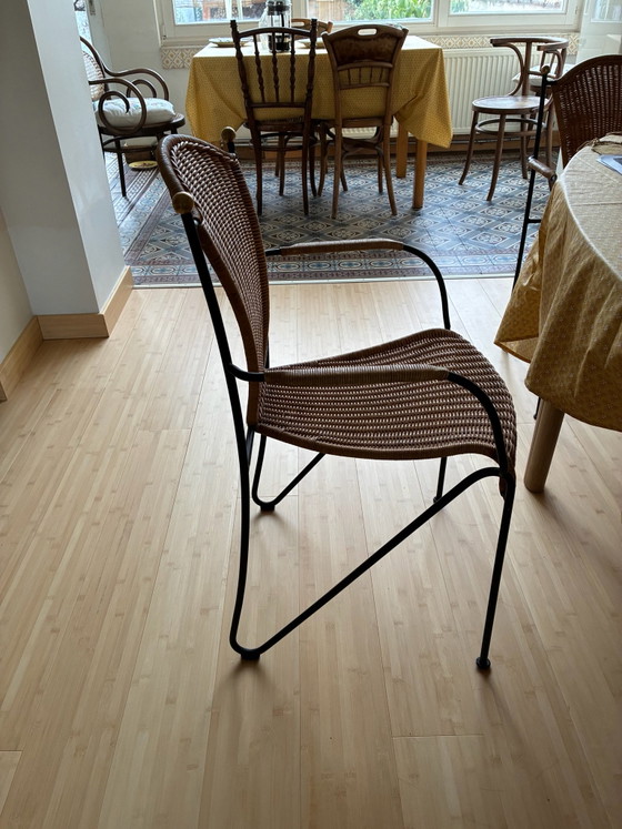 6 Frederick Weinberg armchairs – Metal, Brass (photo 6 of 8)