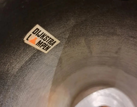 Image 1 of Lampada a sospensione vintage Dijkstra Danish Design in metallo Space Ace Bowl.