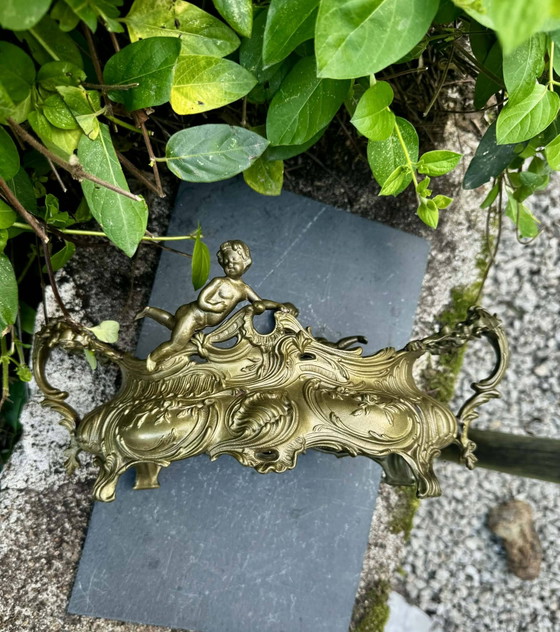 Macetas grandes para jardín de rocas, ángel Art Nouveau – Metal, Rococo (photo 12 of 18)
