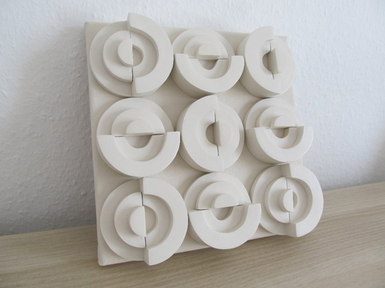 Textuurkunst "Geometrisch" 30 x 30 cm – Schilderijen & Tekeningen, Canvas (photo 3 of 5)
