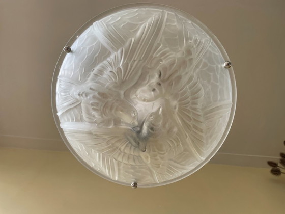 Noverdy Lampada a sospensione a ciotola francese Art Déco 1930 – Lampade a sospensione, Ottone (photo 2 of 12)