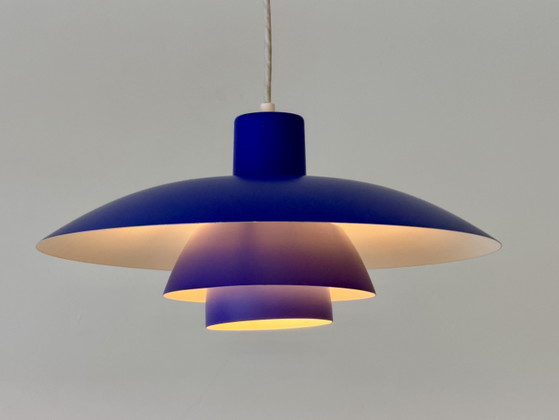 Vintage Louis Poulsen PH 4/3 – Poul Henningsen – blauw – 1960s/70s – Hanglampen, Metal (photo 10 of 15)