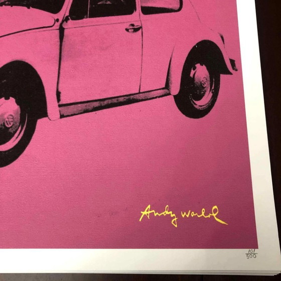 1990s After Andy Warhol Pink Lithograph "Numbered And Signed On Plate" Lithograph – Lithographs & prints (photo 5 of 11)