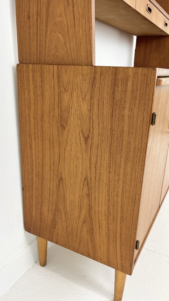Swedish vintage teak veneer bookcase – Wood, Mid Century Modern (photo 12 of 16)