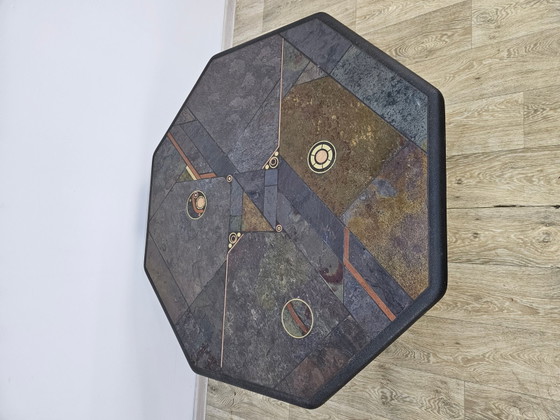 Nederlandse Salontafel van Paul Kingma, jaren 80 – Koffietafelboeken, Copper, Brass, Brutalist (photo 3 of 17)
