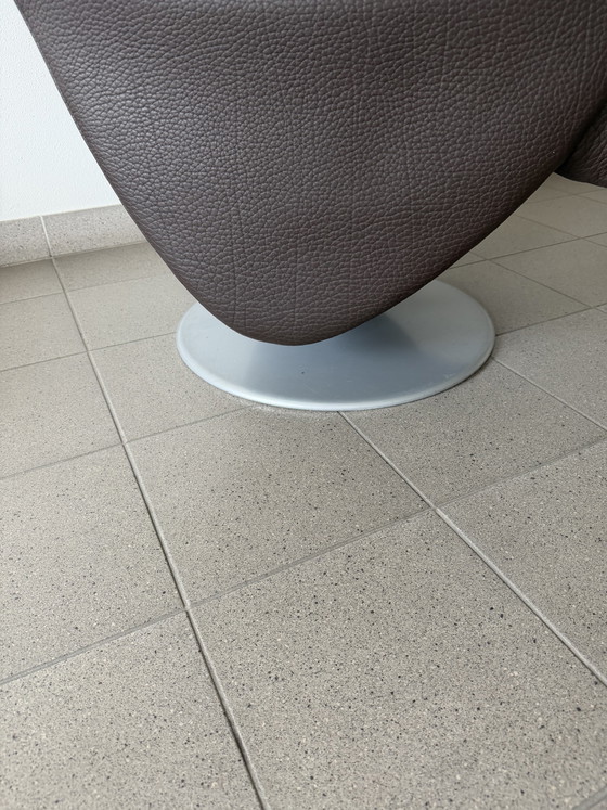 Image 1 of Fauteuil inclinable en cuir marron DeSede DS2850.