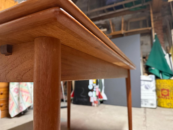 Image 1 of Conjunto de mesa y sillas de teca, Grete Jalk, década de 1970, Glostrup danés, mediados de siglo