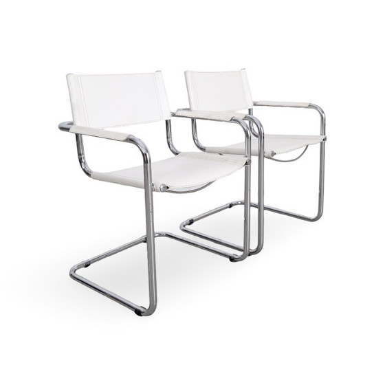 Image 1 of Set di 2 sedie a sbalzo in stile Bauhaus, simili a quelle di Mart Stam e Marcel Breuer.