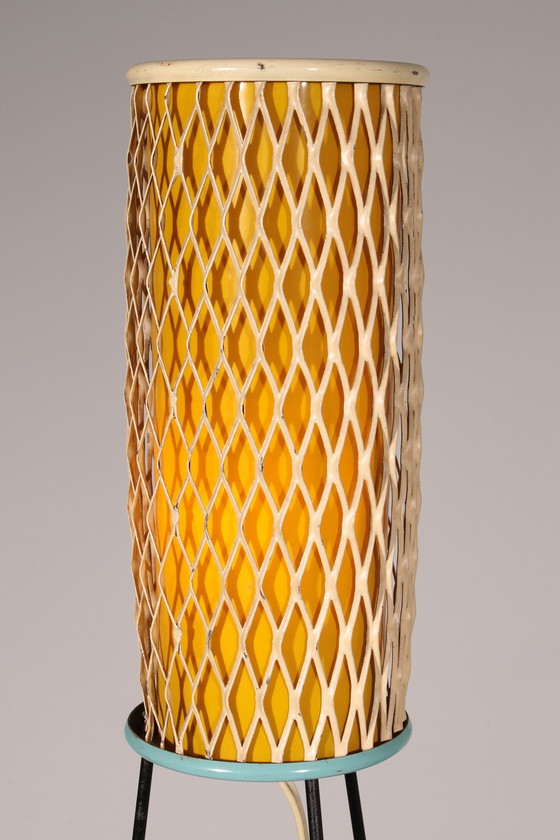 Image 1 of Lampada da terra vintage a forma di razzo di Josef Hurka, anni &#39;50