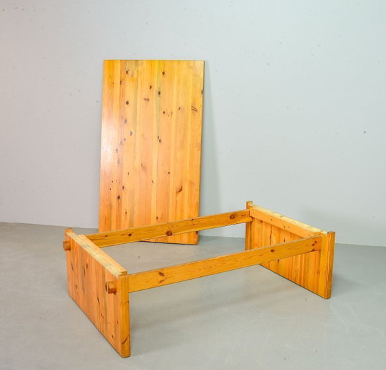 Image 1 of Yngve Ekstrom Mid-Century Scandinavian Design ‘Dymling’ Coffee Table in Solid Pinewood for Swedese. Sweden, 1970s.