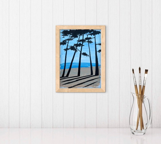Acrylic and ink on framed A4 paper. – Paintings & Drawings (photo 5 of 6)