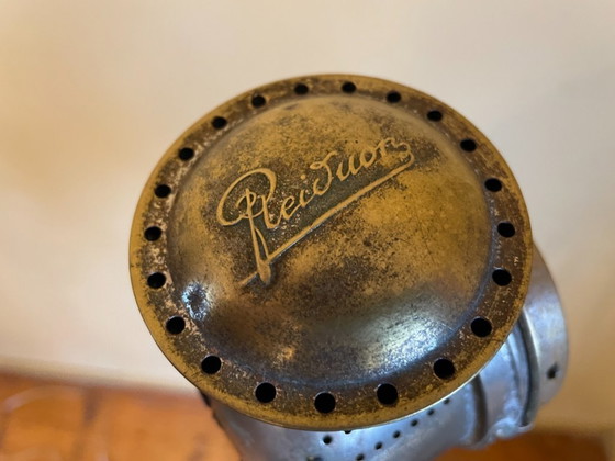 Image 1 of Lampe auf altem Messingständer Stehlampe Französisch