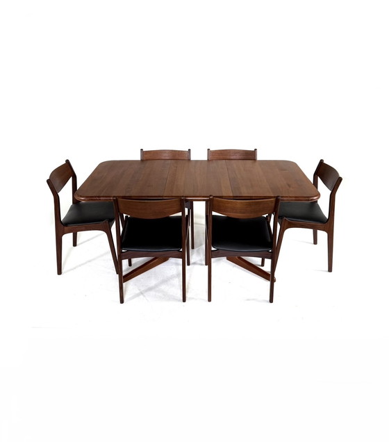Image 1 of Table de salle à manger danoise extensible vintage, Korup Stolefabrik '60