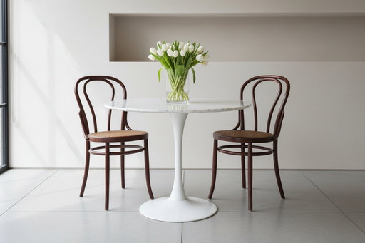 Set of 2 Original Sautto and Liberale Thonet Benwood Bistro Chairs 1940's