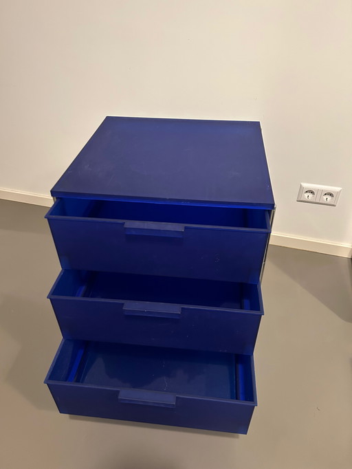 Kartell Mobil 3 Trolley bleu cobalt