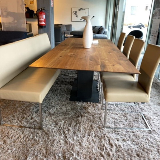 Image 1 of Musterring Nova dining chair (set of 4) with bench