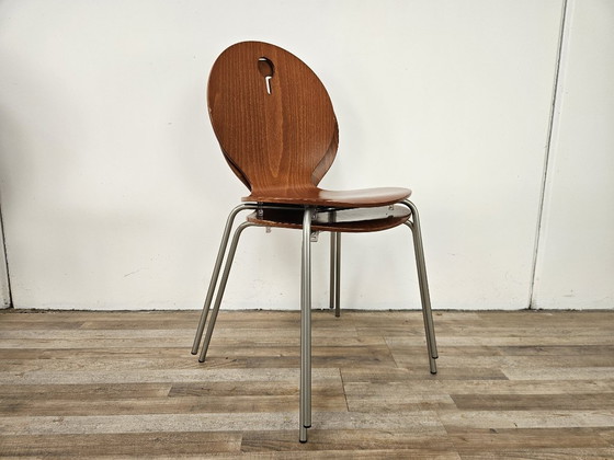 Image 1 of Sechs stapelbare Esszimmerstühle von Calligaris