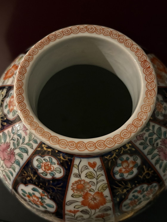 Antique Japanese Kutani Vase, 26cm High – Asian vases from holland, Porcelain (photo 5 of 6)