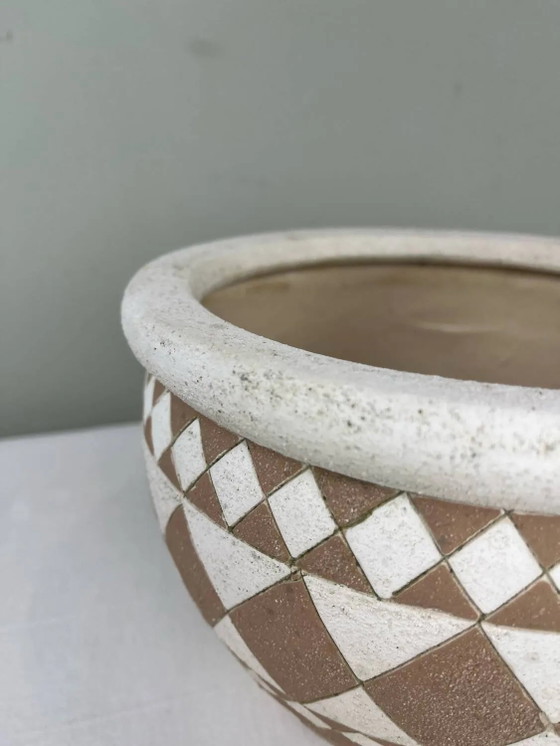 Cache pot graphique vintage (photo 7 of 8)