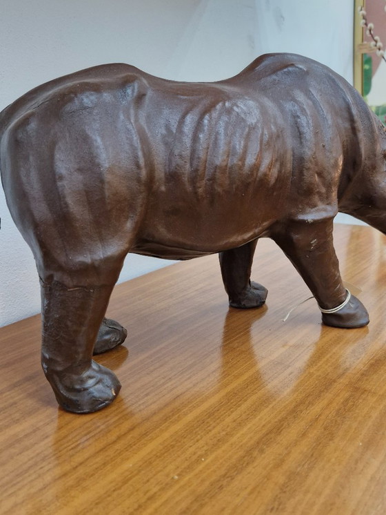 Image 1 of Rinoceronte in pelle vintage anni '70
