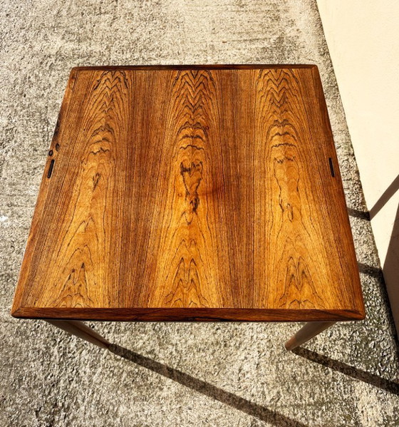 Image 1 of Carlo Jensen Extendable and Convertible Dining Table in Rio Rosewood