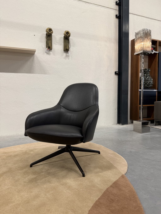 Poltrona Girevole Leolux Lanah Pelle Negev