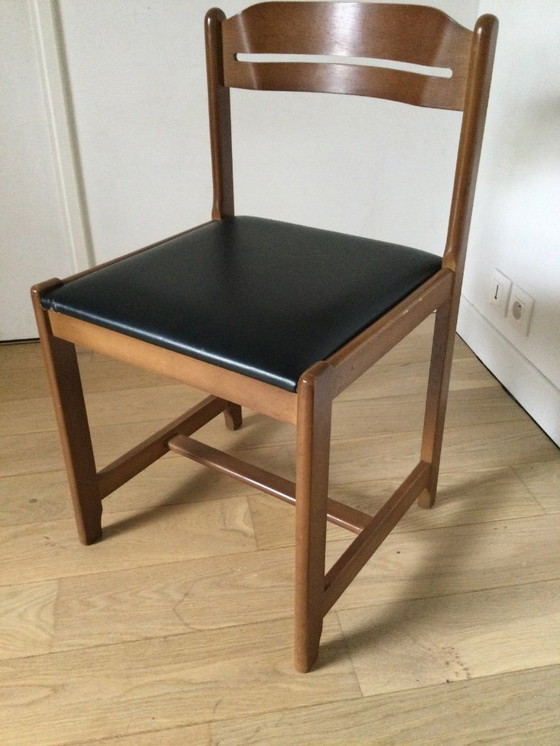 Image 1 of 1950s wooden chair – minimalist design