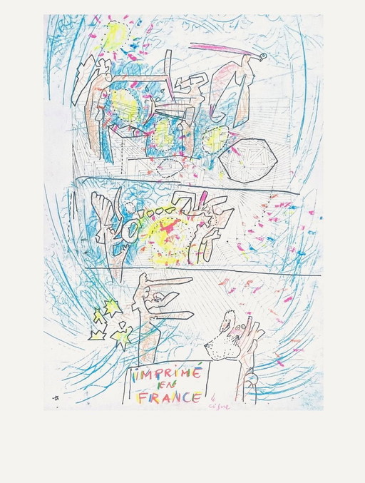 Roberto MATTA Imprimé en Francia cartel original