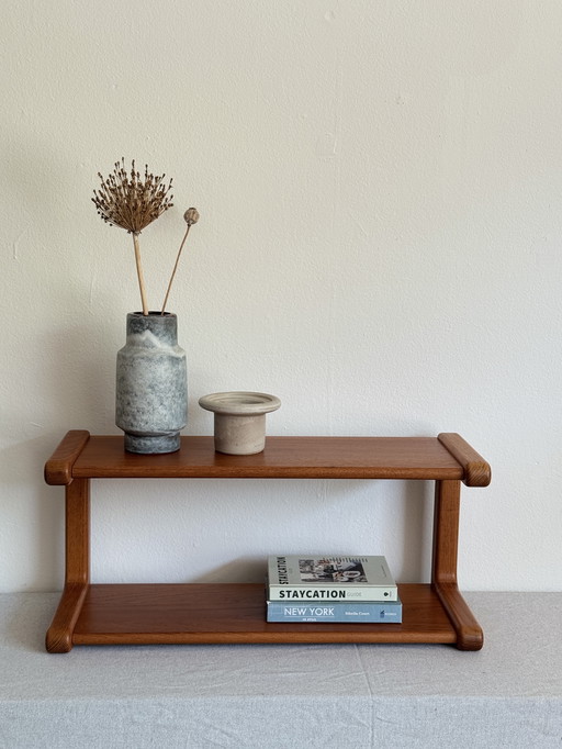 Vintage Teak Wall Rack Wall Shelf Dyrlund
