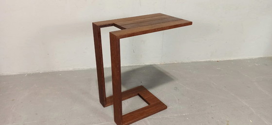 Image 1 of Mesa auxiliar de madera maciza mesa de sofá