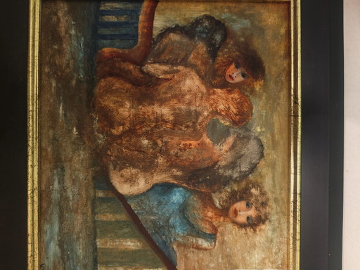 Painting Viktor Hromin *1945-2001* 1987 Erotic depiction