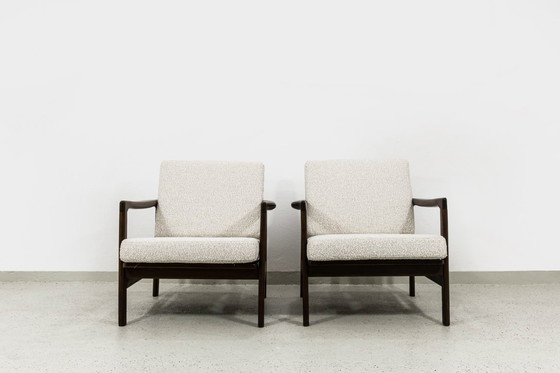 Image 1 of Fauteuils modernes du milieu du siècle par Zenon Bączyk, années 1960, lot de 2