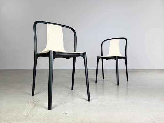 Image 1 of Conjunto de 2 sillas Vitra Belleville Ronan Erwan Bouroullec Outdoor Cream