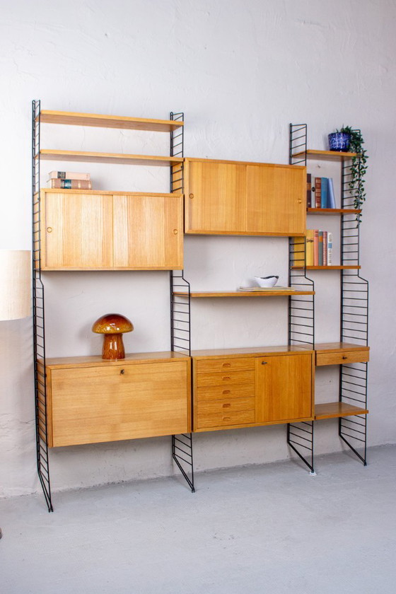 Image 1 of Mensola originale String Shelf Nisse Vintage Ash, credenza/altare