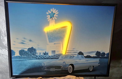 Œuvre lumineuse au néon Dapy par Painel