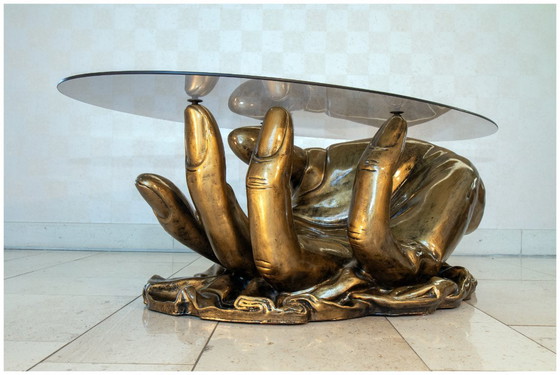 Image 1 of Magnífica mesa de centro, Hollywood regency, 1980