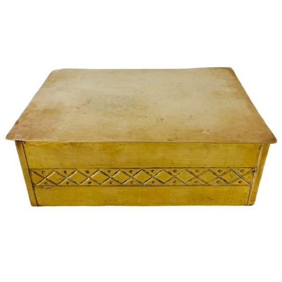 Image 1 of Vintage brass cigarette box