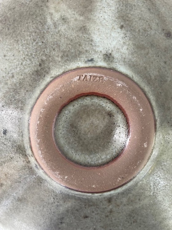 Image 1 of Vintage Taizé ceramic design bowl on a base