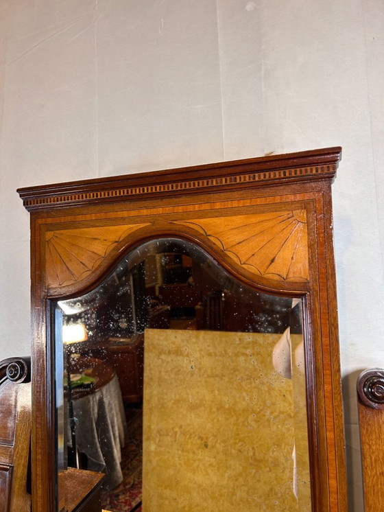 Image 1 of Consola / Tocador de época eduardiana con incrustaciones - 1900-1910 Un impresionante ejemplo de la artesanía eduardiana